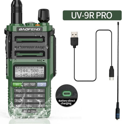 Baofeng UV-9R Pro V2 V1 Walkie Talkie IP68 Waterproof Dual Band Type-C Long Range Upgrade Tri-power Ham CB Radio Two Way Radio