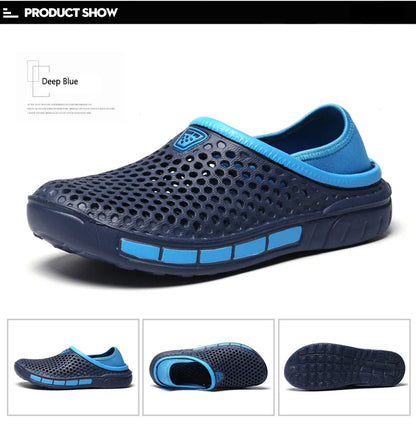 Summer Outdoor Men's Slippers Garden Clogs Male Casual Shoes Fashion Luxury Sandals Comfort Home Soft Slippers 40-47
