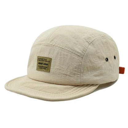 Japanese-style short-brim baseball cap for spring and summer, quick-dry, sun-protective, unisex street soft-brim sun hat