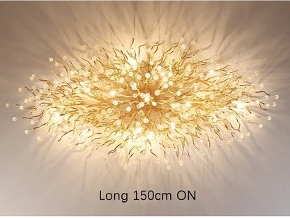 Rectangle Luxury Gold Crystal Chandelier For Dining Living Room Lobby Kitchen Table Modern Lurxy Gold Crystal Celling Chandelier