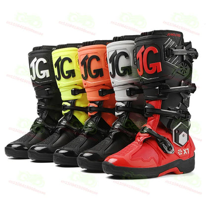 New JG WOLVES Off-road Motorcycle Riding Shoes, Active Axis Off-road Boots, High Boots, Men's Anti Fall Riding Equipment