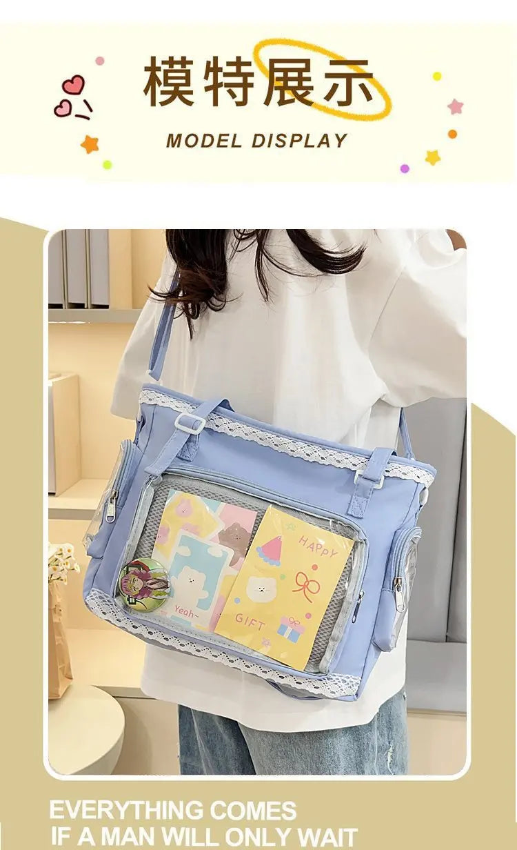 Ballet Girl Large Appetite Itabag Japanese Two-Dimension Single Shoulder Crossbody Bag Gift For Friends Women'S Handbag