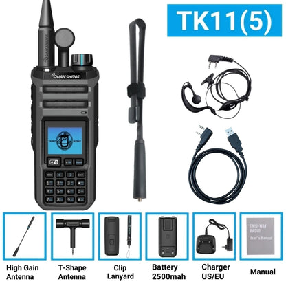 Quansheng Original Tk11 (5)  27 Mhz Walkie Talkie Handheld 10W Frequency Wireless Am Fm Ham