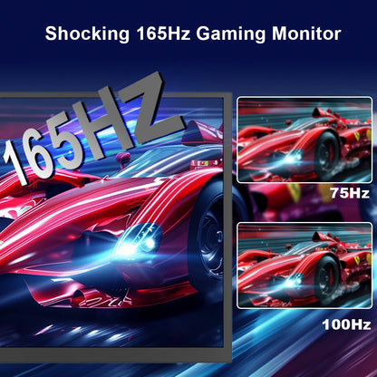 SIBOLAN 27 inch 165Hz Portable Monitor 2K 2560*1440P IPS Gaming Second Screen with USB C HDMI Port for PC Laptop PS5 Switch