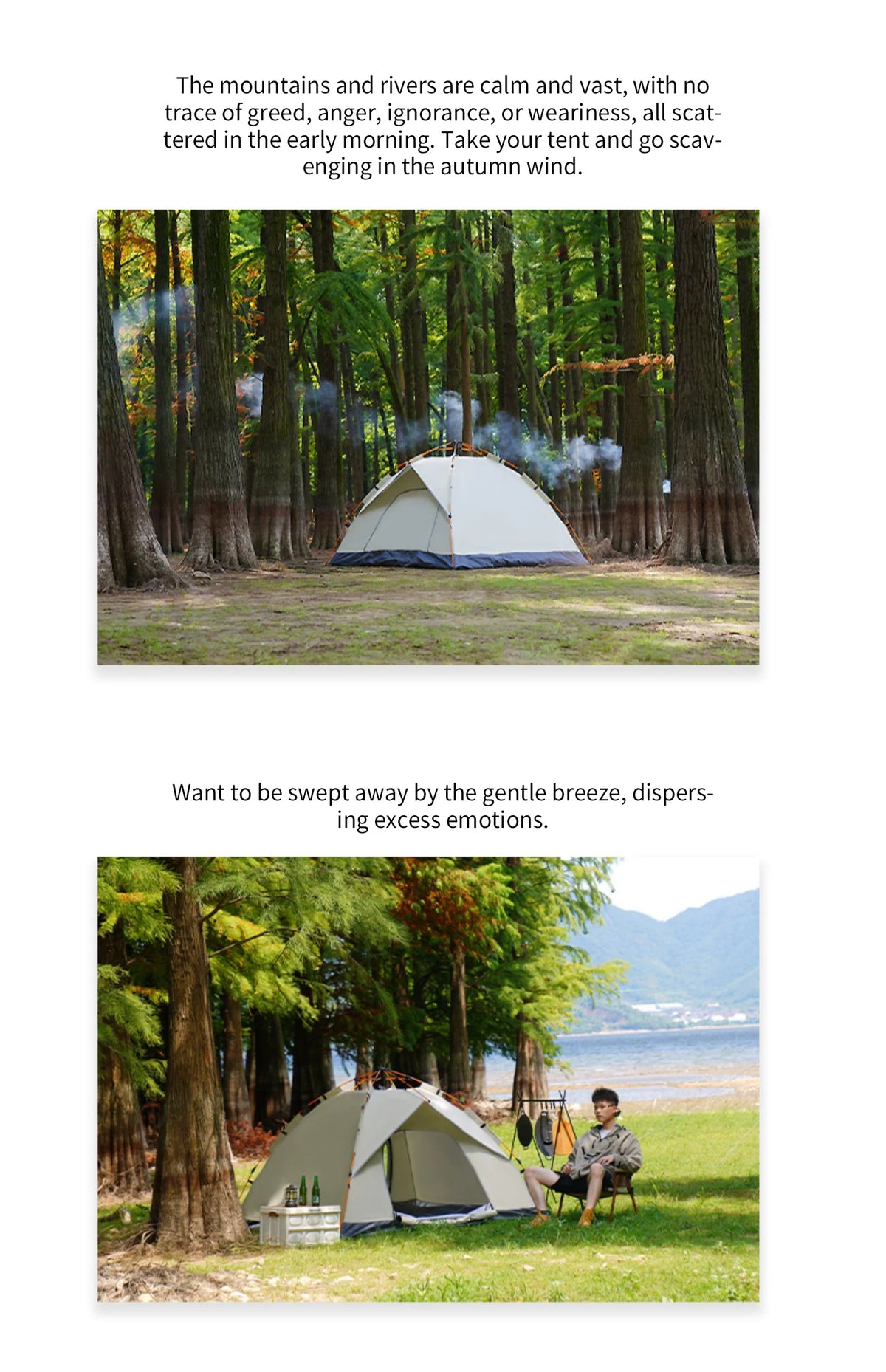 Outdoor Folding Tent Fully Automatic Quick Opening Tent 3-4 Person Self Driving Camping Tent Rain Proof Sun Proof Portable