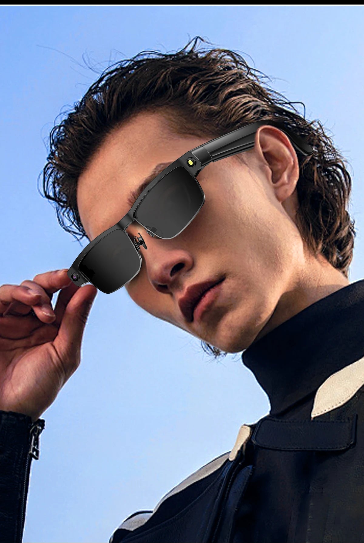 2026 4K Smart Glasses AI Translation Color-changing Lenses High-definition Voice Call Music Local Open-ear Audio Smart  Glasses