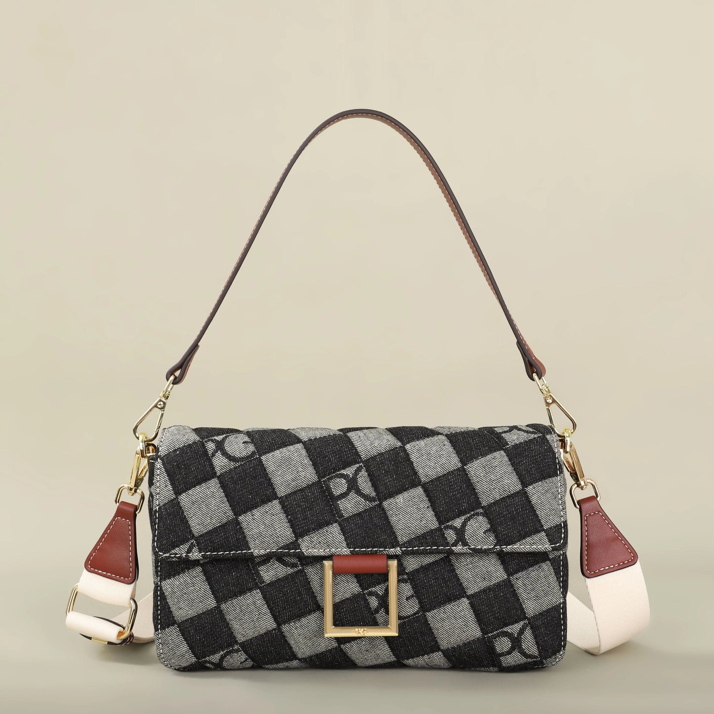 PATSY PG GARIS 2026 Women's Latin American Style Shoulder Bag New Cowboy Splicing Design All-season Suitable Crossbody Bag