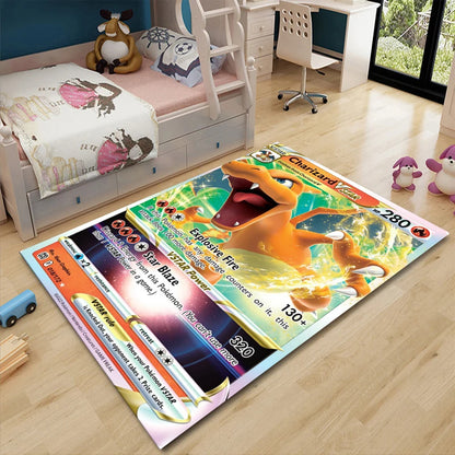Japanese Anime Pokemon Card Pikachu Area Carpet for Living Room Home Decor Sofa Table Kids Rug Anti Slip Chair Lounge Floor Mat