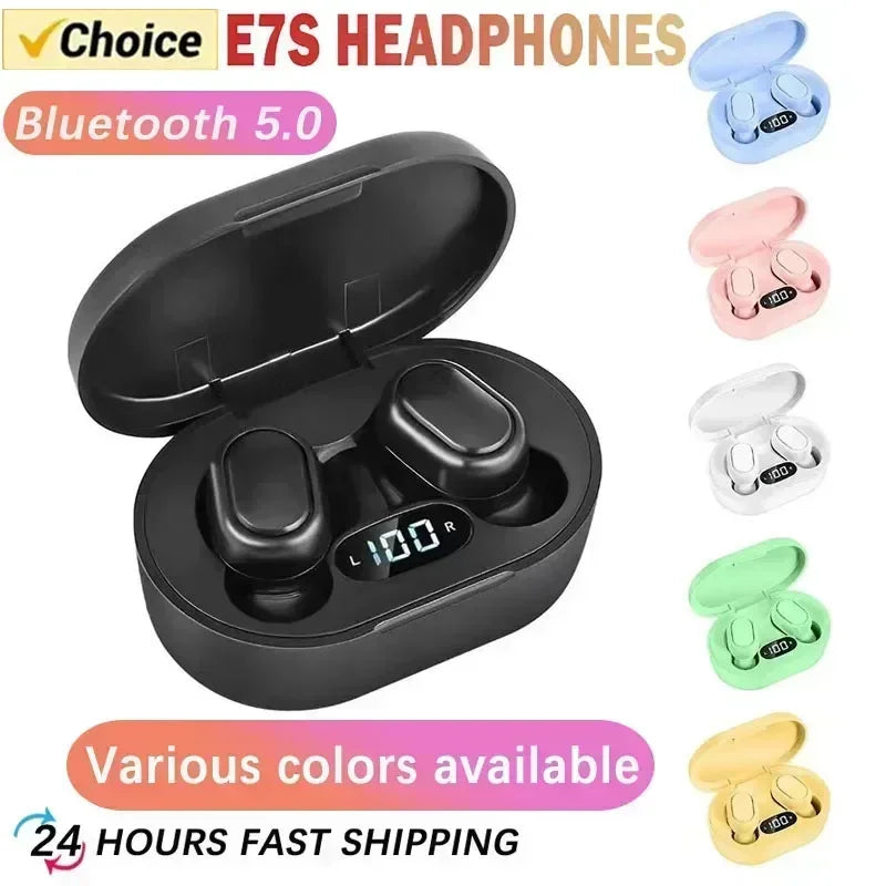 E7S TWS Gaming Headset Bluetooth Earphones Earbuds Blutooth Earphone Wireless Hearing Aids Sport EarBuds Hifi headphones