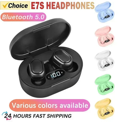E7S TWS Gaming Headset Bluetooth Earphones Earbuds Blutooth Earphone Wireless Hearing Aids Sport EarBuds Hifi headphones