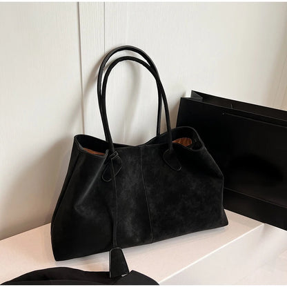Vintage Casual Tote Bag New Large-capacity Handbag Europe America Popular Hot Selling Underarm Bag High-quality Pu Commuter Bags