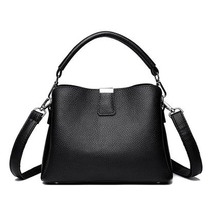 100% Genuine Leather Women Handbags Cowhide Women Shoulder bag Fashion Luxury Ladies Messenger Bags High Quality Female Tote bag