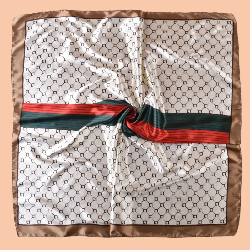 1PC Women's Summer Beach Accessory Fashion Satin Square Scarf 90*90inch Multi-use Headscarf Party Use Versatile Hair Towel