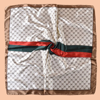 1PC Women's Summer Beach Accessory Fashion Satin Square Scarf 90*90inch Multi-use Headscarf Party Use Versatile Hair Towel