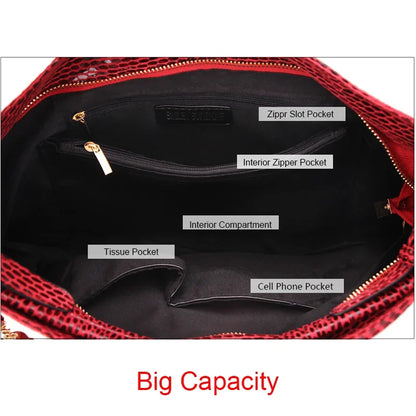 New Crossbody Bags for Women Tote Bag Hobo Messenger Bag Women's Shoulder Bag Vintage Tassel Ladies Hand Bags Leather Handbag