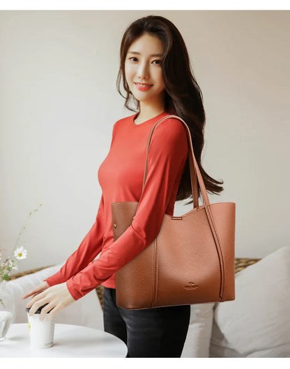 Luxury Designer Women Bags High Quality Leather Shoulder Crossbody Messenger Tote Bag Branded Large Handbag Purses for Female