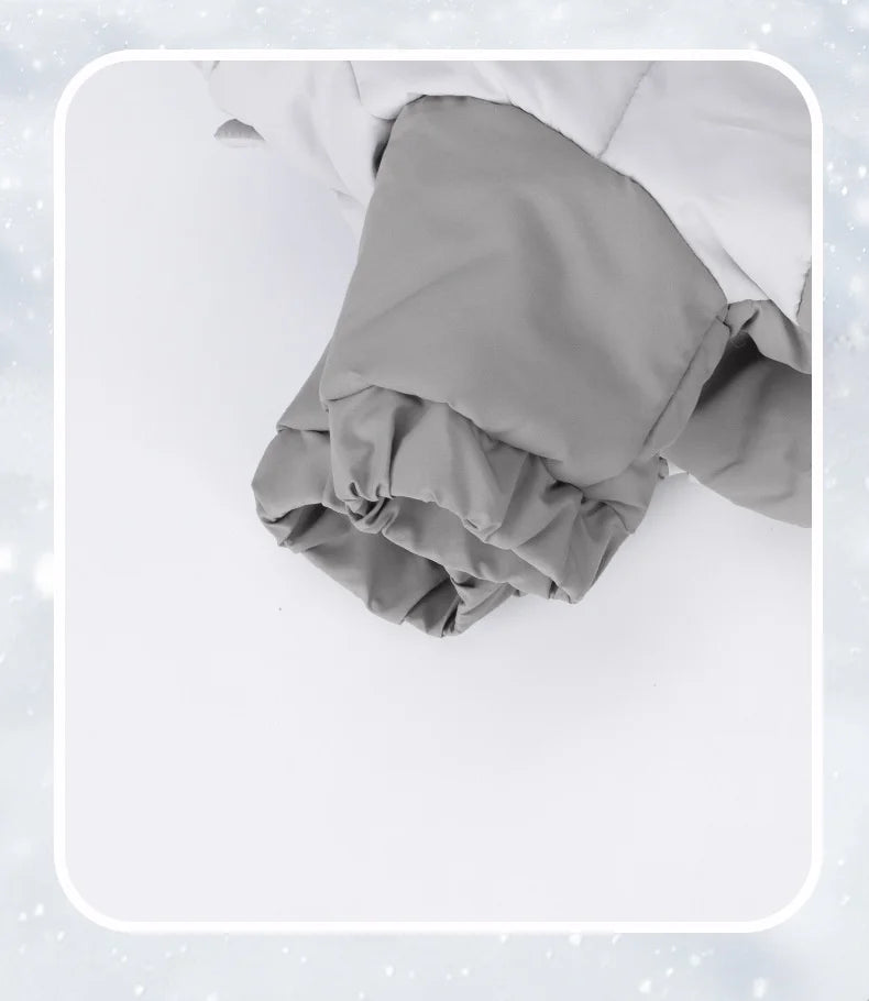 Winter Warmth Cotton Clothing for Pet Thickened Jumpsuit Coat Graphene Windproof Waterproof Pullable Dog Clothes