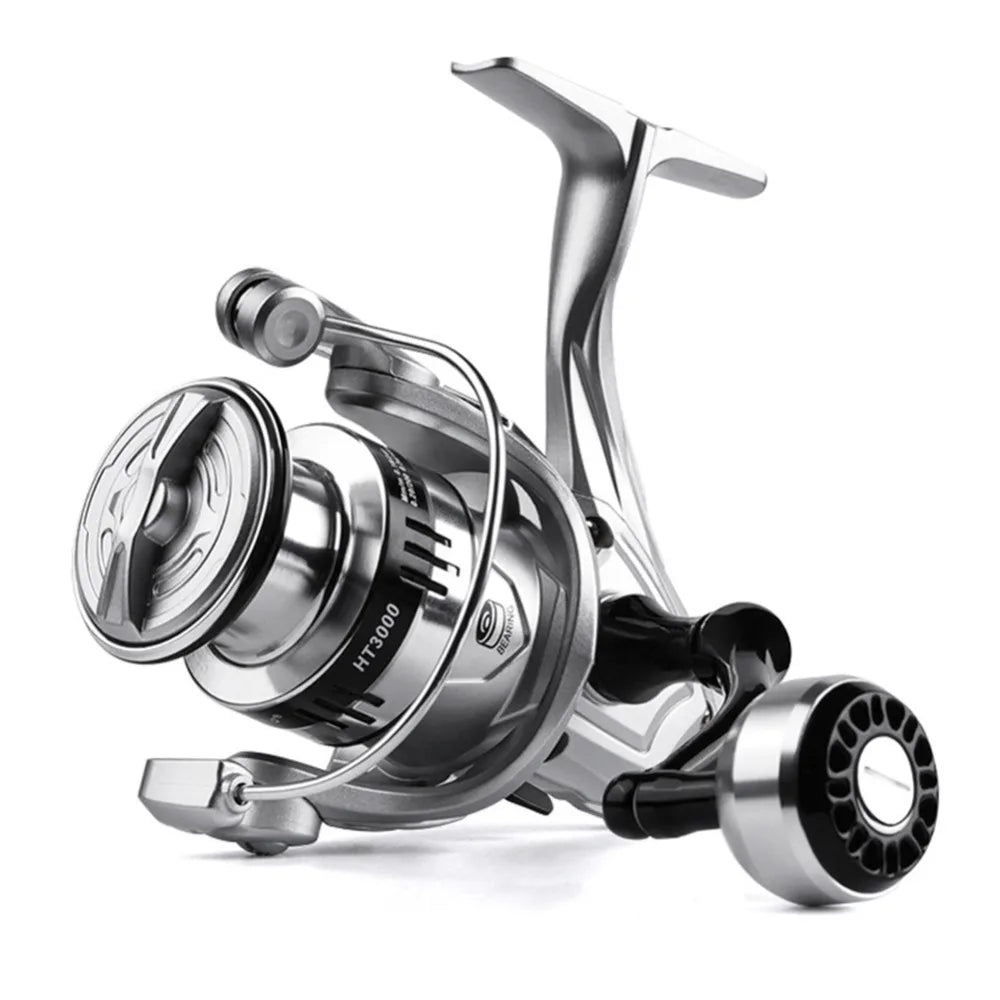 Fisherman Metal Spool Spinning Reel 5.2/1 Gear Ratio Heavy Duty Bait Cast Reel Comfortable Smooth Fishing Reel Lake Fishing