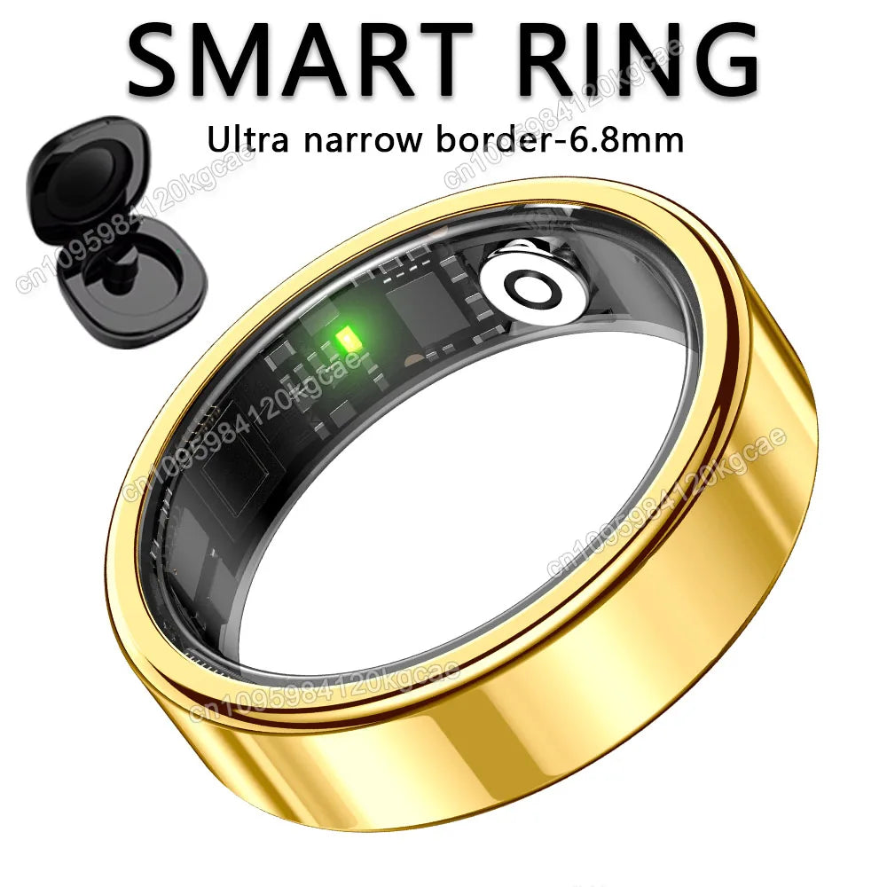 R10 Smart Ring with Charging Case for Men Women, Health and Sleep Monitor, 5ATM Waterproof, Multi-sport Mode, Smartring 2026 New