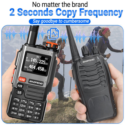 1/2PCS Baofeng UV-K61 Walkie Talkie Multi Band Wireless Copy Frequency 999CH Type-C AM DTMF NOAA UV-5R UV 5RH K6 K5(8) Ham Radio