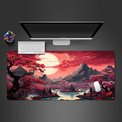 Mouse Pad Sakura Landscape Desk Accessories Mat Gamer Rug Xxl Keyboard Pad 1000X500x3MM Desk Mat Office Carpet Gaming Mouse Mats