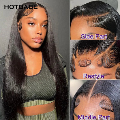 Glueless Wigs Real HD Lace Frontal Wig Human Hair Wig For Woman Melt Skins Silky Straight 4×4/5×5 HD Lace Front Wig 13×4 HD Lace