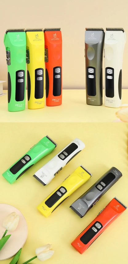 Fenice Cordless Rechargeable Pet Clipper Low Noise Professional Pet Hair Cutting Machine Grooming Trimmer Shaver Kit for Animals