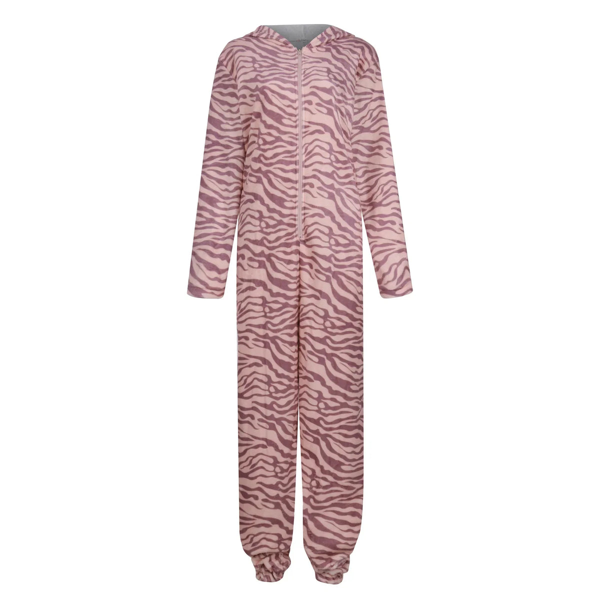 One-Piece Pajamas Jumpsuits Leopard Winter Trend Christmas Pajamas Flannel Thickened Christmas Hooded Ladies' Homewear Jumpsuits