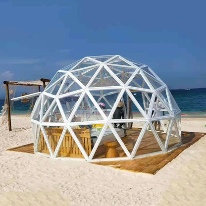 Outdoor Semi-Dome Igloo Camping Tent - Geodesic Dome Glass Sphere Tent Bubble House