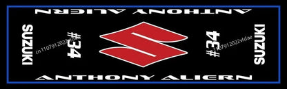 SUZUKI Motorcycle Garage Rug for Sports Racing Suzuki Moto Display Carpet Electric Vehicle Mat Home Decoration Doormat Bedroom
