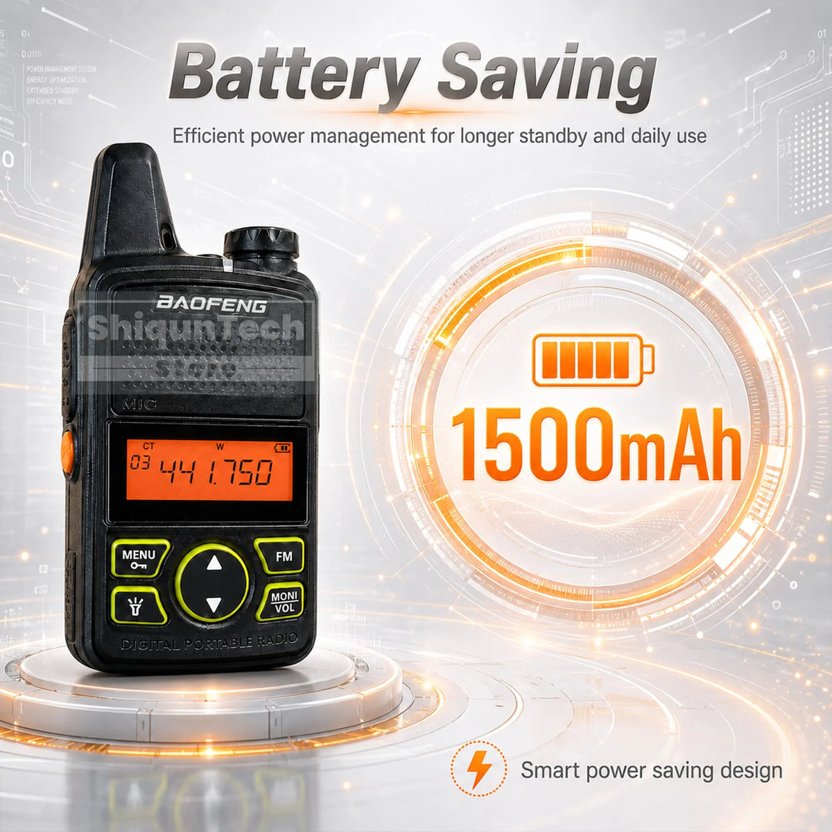 Baofeng BF-T1 Mini Two Way Radio UHF 400-470MHz FM Radio Receiver 5W 20CH Transceiver T1 Walkie Talkie For Kids Gifts 1/2/4/6PCS