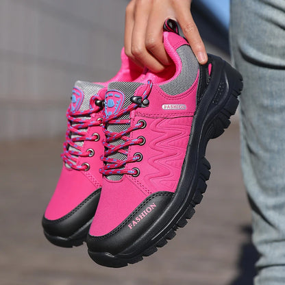 Outdoor Hiking Shoes for Women Anti Slip Comfortable Lightweight Luxury Brand Waterproof Platform Trekking New Women's Sneakers