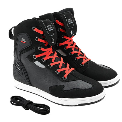 KEMIMOTO Men’s Motorcycle Riding Shoes Summer Breathable Anti-Collision Commuter Boots Non-Slip Sole for UTV ATV Equipment