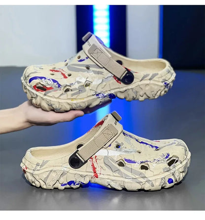 Plus Size 48 49 Men's Summer Clogs Sandals Eva Slippers Men Fashion New Flat Sandals Men Women Leisure Slides Men Casual Shoes