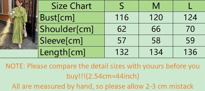 Women Khaki Long Color-block Stripe Trench Coat Wide Lapel Loose Drop Shoulder Blue Lining Slit Windbreaker Commute Outing Coats