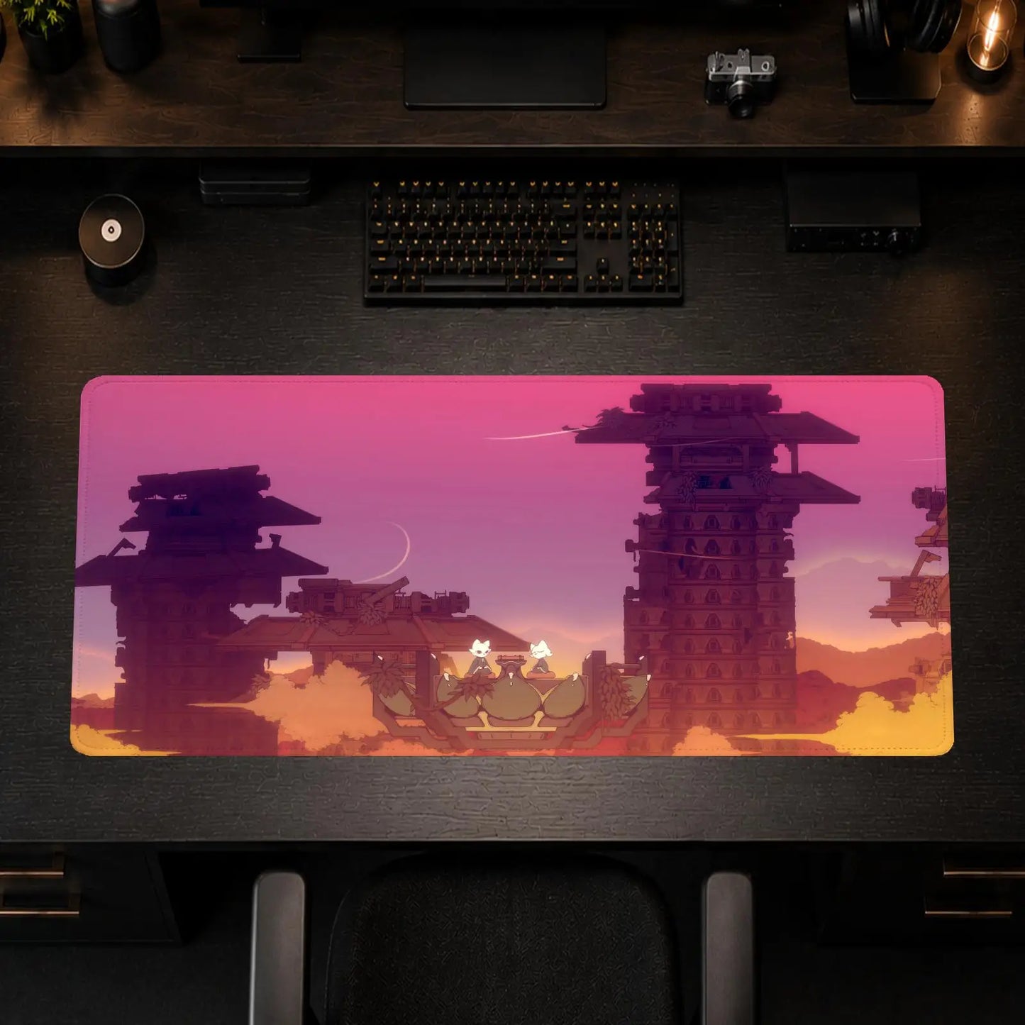 Nine Sols Mouse Pad Gaming office Non-slip Desk Mat Diy Mousepad Large Game Keyboard overlock