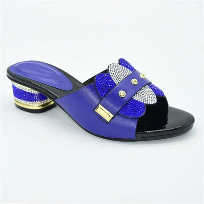 New Without Bag Pumps Super low Heels Italian Women Wedding for Party Heels Elegant Shoes Slippers 2025 Summer Woman Slipper