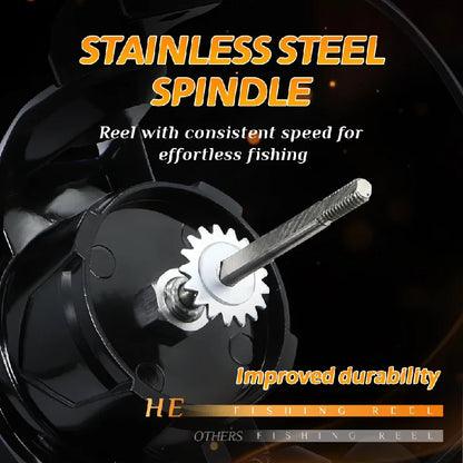 Fishing accessorHE Spinning Reels Ultralight Metal 5.2:1 Gear Ratio 1000-7000 Saltwater Or Freshwater Big Max Drag Fishing Reels