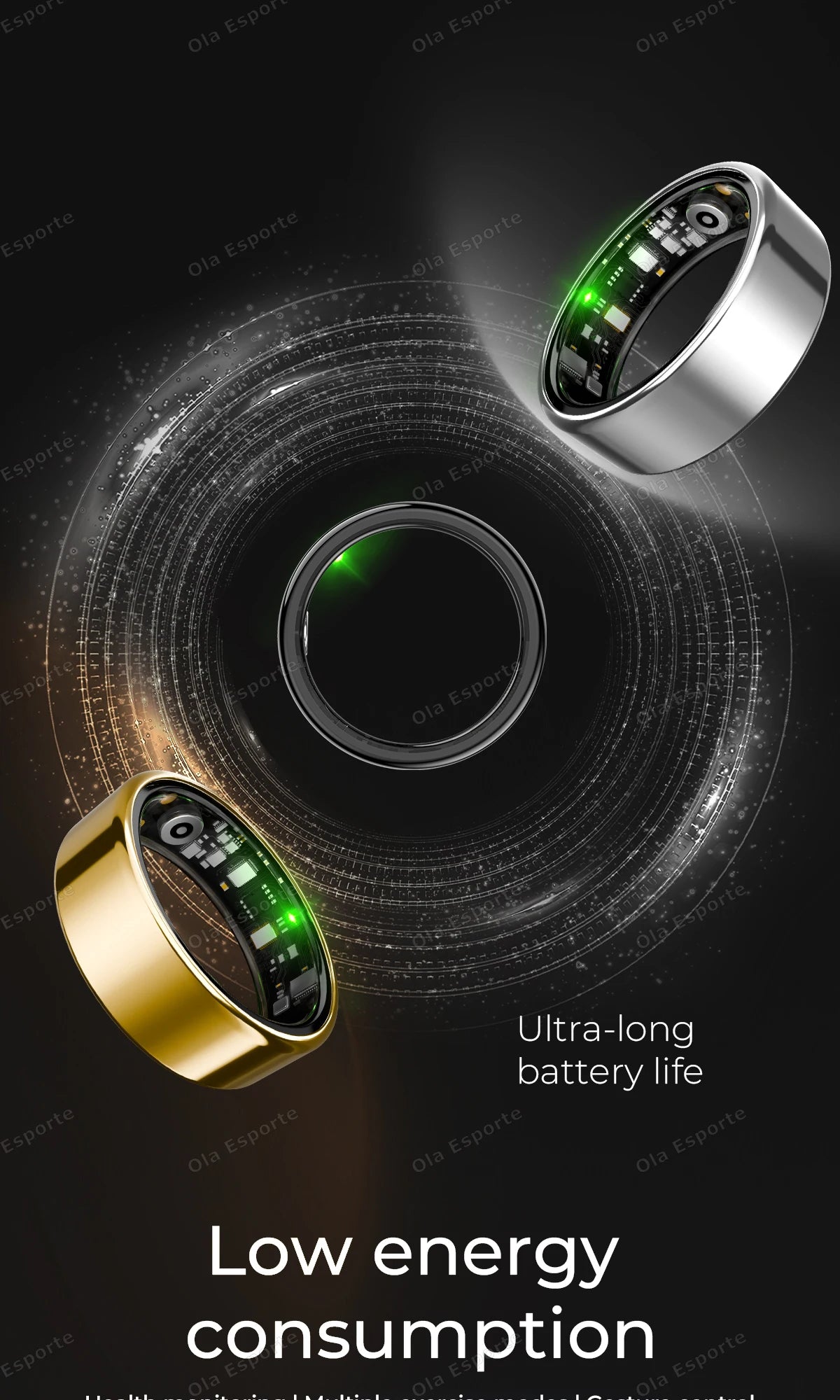 2026 New R12 Smart Ring with Charging Case, Heart Rate Blood Oxygen Sleep Health Manager,5ATM Waterproof For Men Women Smartring