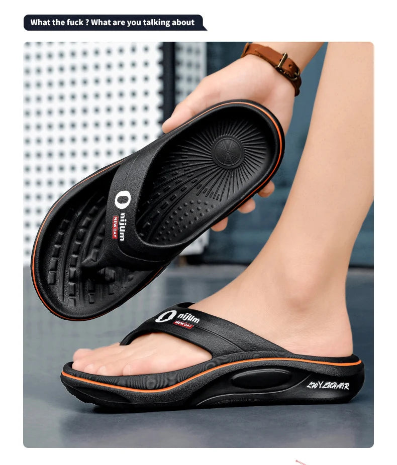 Summer Men Slippers Non Slip EVA Flip Flops Lightweight Home Sandals Soft High Quality Slides Fashion Outdoor Beach Bathroom