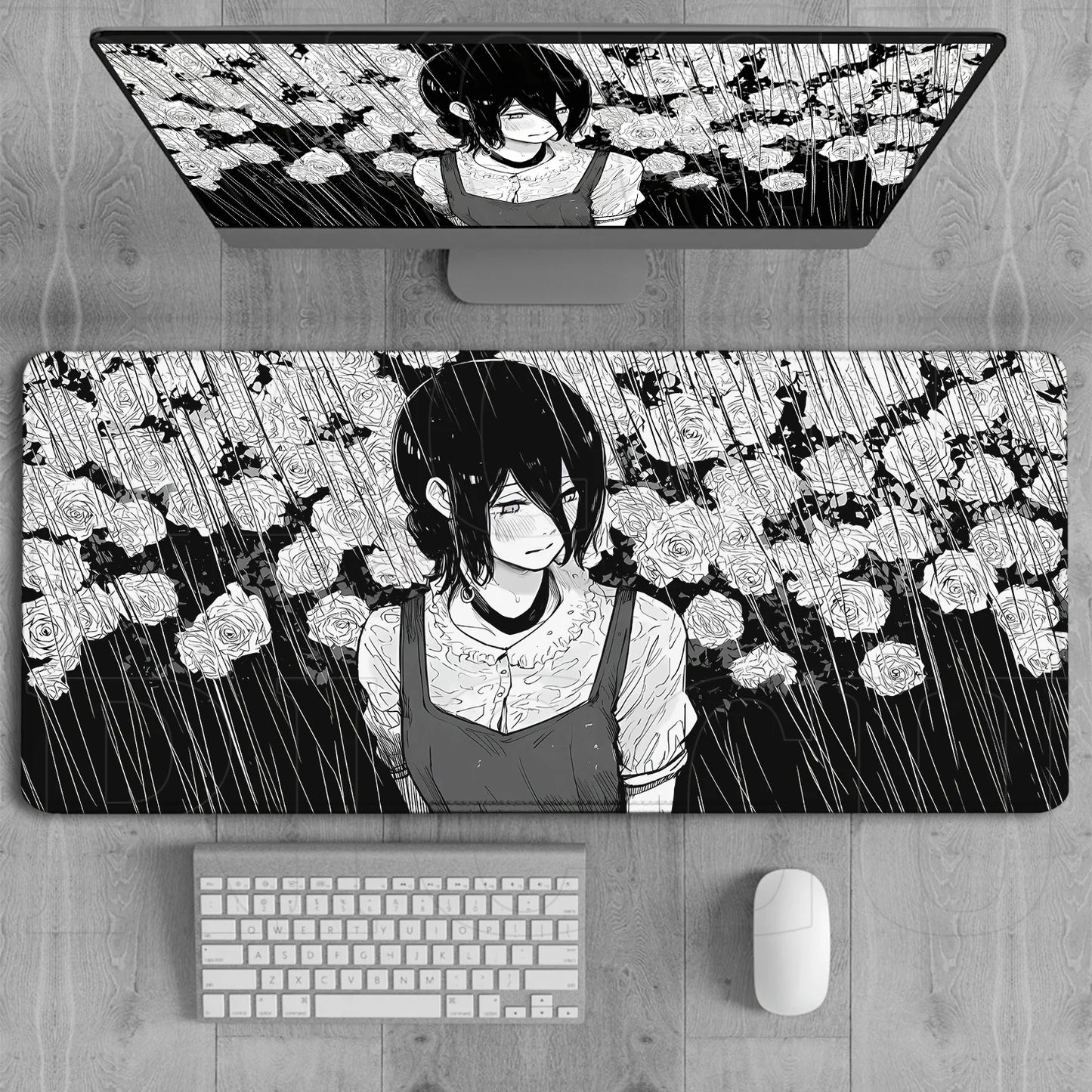 HD Chainsaw Man XXL Mouse Pad Anime reze Gamer Makima Gaming PC Accessories Mouse pads Large Keyboard Desk Mat Computer Keyboard