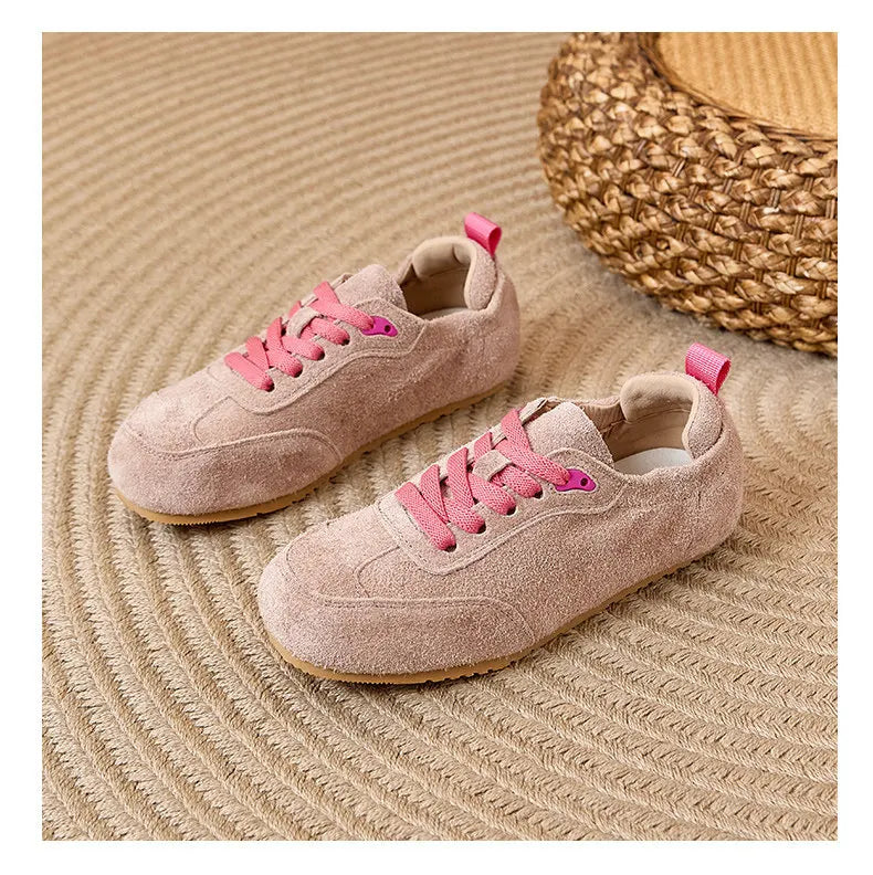 Women's 2026 New Suede Boodles Shoes, Women's Flat Training Shoes, Women's Sport Shoes Luxury Designer Shoes for Women