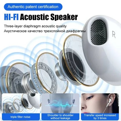 Original Headphones For iPhone 15 14 11 12 13 Pro Max Earphones XR X XS 8 Plus Bluetooth Wired Earbuds Headset Accessories
