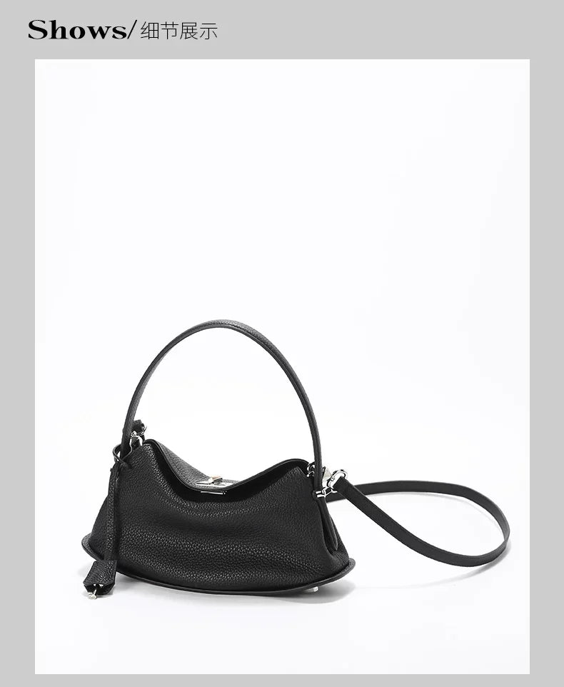 Genuine Grade Women's Leather Handbag Luxury Deisgner Brand Ladies Small Shoulder Crossbody Purses Bags for Woman Tote 2026 New