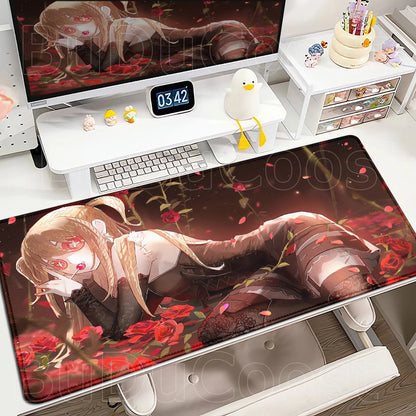 New Misa Amane Light Yagami Desk Mat Death Note Anime Mousepad Computer Gamers Lock Edge Mouse Pad Gaming E-sports Keyboard Pads