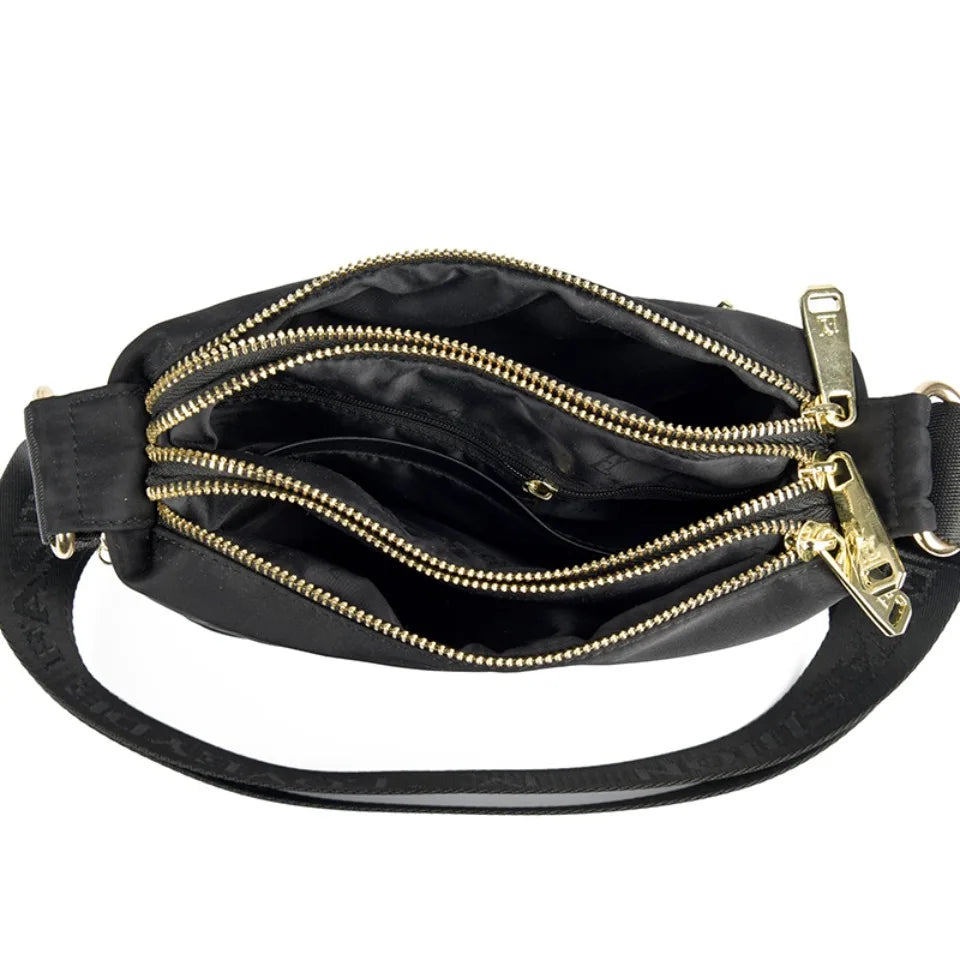 High Quality Women's Waterproof Nylon Multilayer Crossbody Bag Ladies Large Capacity Handbag Purse Female Shoulder Bags 3 Layers