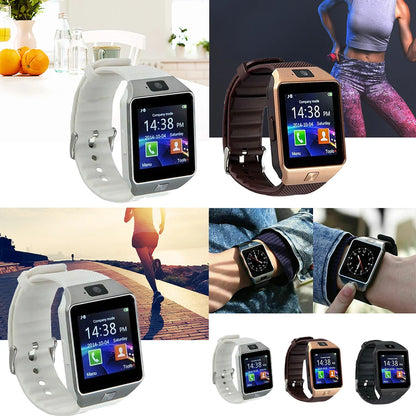 Watch Smart DZ09 Wristwatch Support SIM Card 1.56 inch Touch Screen Bracelet Multimedia Remote Equipment White