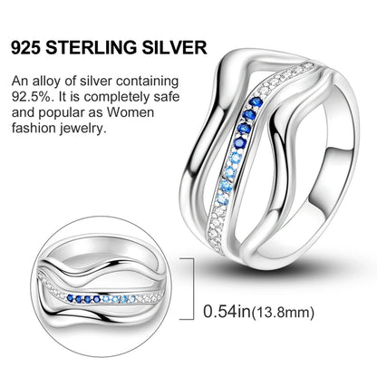 2026 New 925 Sterling Silver Rings Zircon Sparkling CZ Rings Rings For Women Original Wedding Fine Jewelry Accessories Gifts