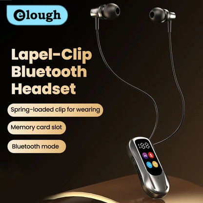 Elough Lavalier Bluetooth Earphones K-song Ear Return LED Screen Card Insertion/Bluetooth Earphones Ultra Long Battery Life