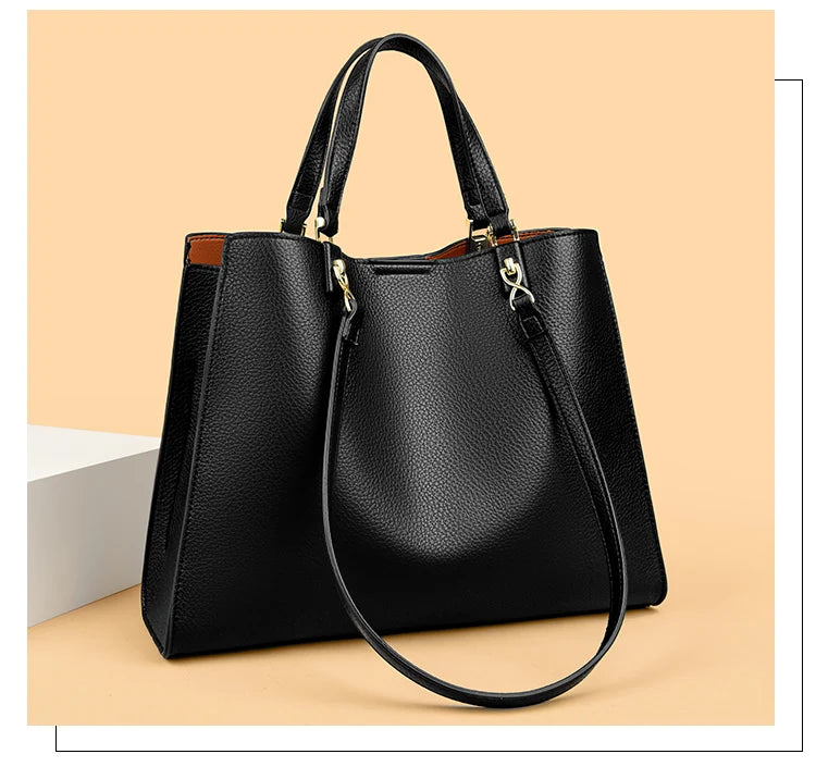 Genuine Brand Luxury Designer Women Bags High Quality Leather Shoulder Crossbody Messenger Tote Bag Large Handbag Purses
